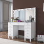 Hanah Home Mesa de Maquillaje BJ137 - 3847 Blanca con 13 Focos